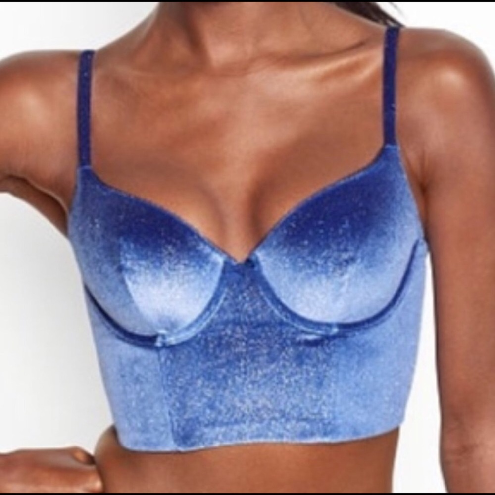Victoria’s Secret Velvet Shimmer Bustier Bra